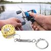 Bag Decoration Fly Reel Keyring Hanging Oranment Spinning Reel Pendant  Fishing Accessories