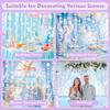 Transparent Bubble Garlands - Colored Bubble Decorations Mermaid Birthday Decorations Hanging Streamer Under The Sea Ocean Garland for Birthday