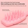 Extended Handle Soft Silicone Shampoo Scalp Hair Massager Hair Washing Comb Shower Brush Bath Spa Massage Brush Beauty Hair Tool