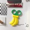 Cute Cartoon Fruit Magnet Scissors - Portable & Multifunctional for Home & Students