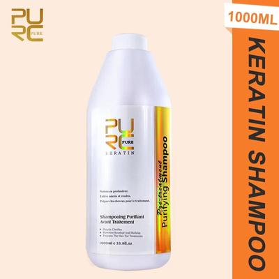 1000ml Keratin Shampoo Behandlung Beruf Glättung Haar Vor und Nach Haar Reinigung Schützen Shampoos Pflege Frauen