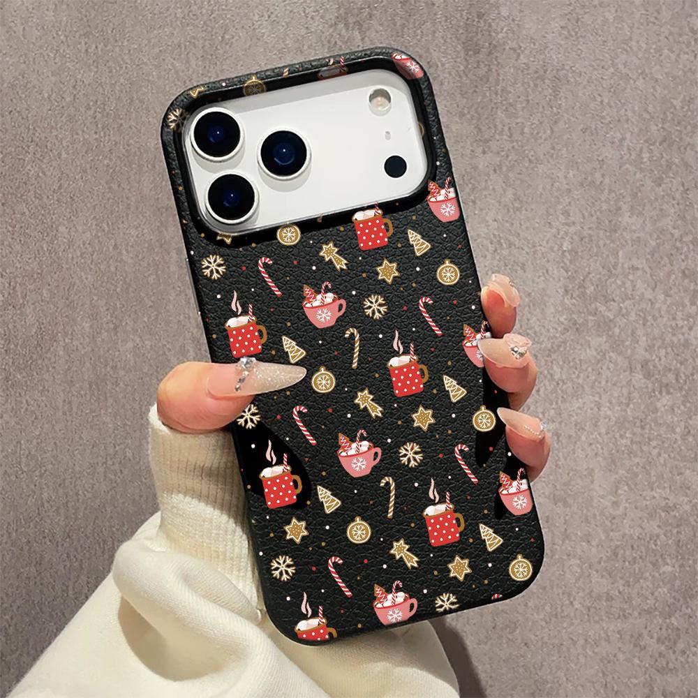 Ins Cartoon Christmas Style Rope Case For Iphone 17 16 15 14 13 12 11 Pro Max 17 Air 16 15 Plus 17 Pro Max Phone Cover