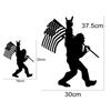 Car Sticker Bigfoot Sasquatch American Flag Yeti Decor Decal Conspiracy For Car Truck SUV Pickup Door Tailgate Auto Accessories