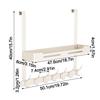 No Drill Over The Door Hook Rack Aluminum Door Organizer Hanging Hook Rack  Bedroom Organization