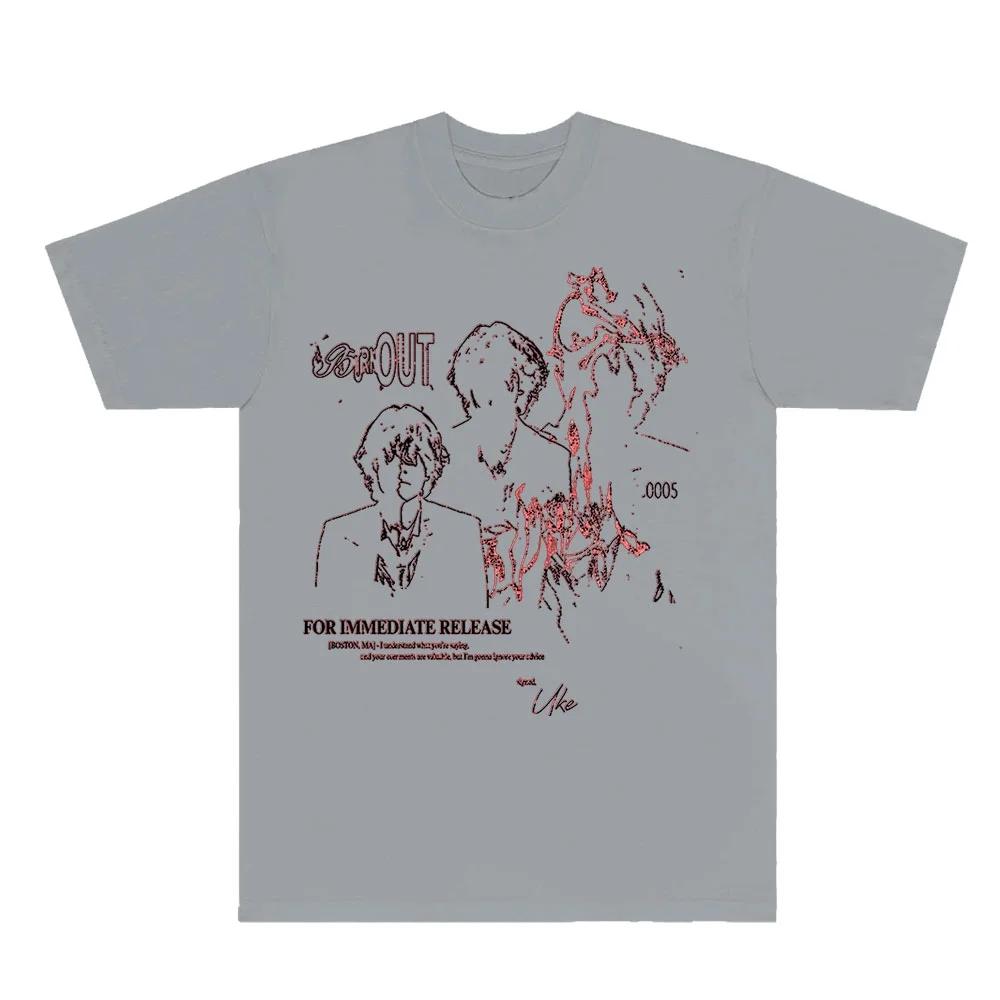 

BoyWithUke Burnout TShirts 2025 Tour Merch Tee Cosplay Women Unisex Fashion Short Sleeve Top 4XL