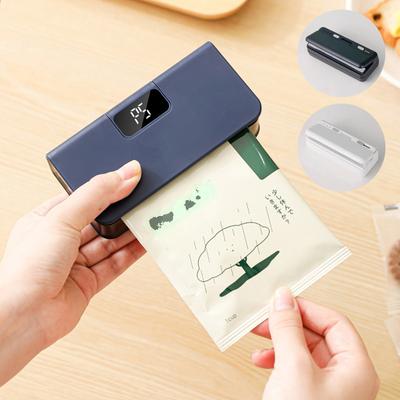 Elektrischer Mini-Versiegler Tragbarer Heißversiegler für Snacks Heimküche USB Wiederaufladbar Vakuumierer Kunststoffverpackung