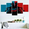 5 peças arte da parede lona preto violino escuro papel de parede para sala estar cartaz pintura imagem impressão quarto mural decoração casa