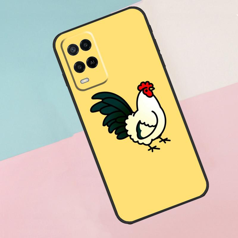 Chubby Chicken For Oppo A74 A94 A54 A80 A78 A98 A40 A60 A18 A38 A58 A15 A17 A77 A57S A16 A76 A96 Phone Case