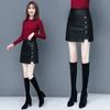 Leather Skirt Women's New High-waisted Spring and Autumn Half Skirt A-line Skirt Slimming PU Leather Short Skirt Package Hip