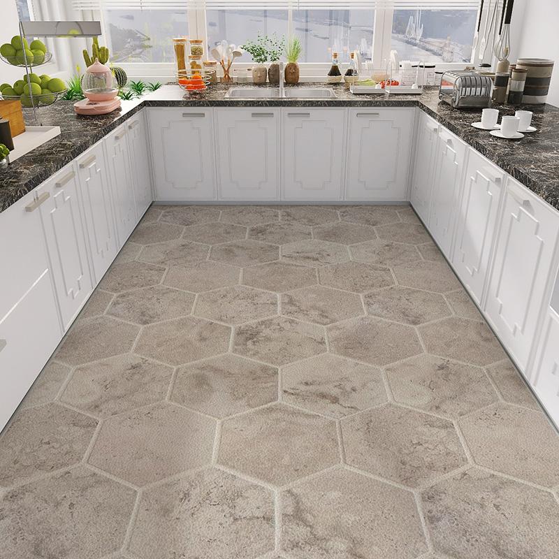 Home Kitchen Anti-oil Anti-slip Carpet PVC Leather Entrance Rugs Large Area Balcony Carpets Modern Living Room Decoration Rug