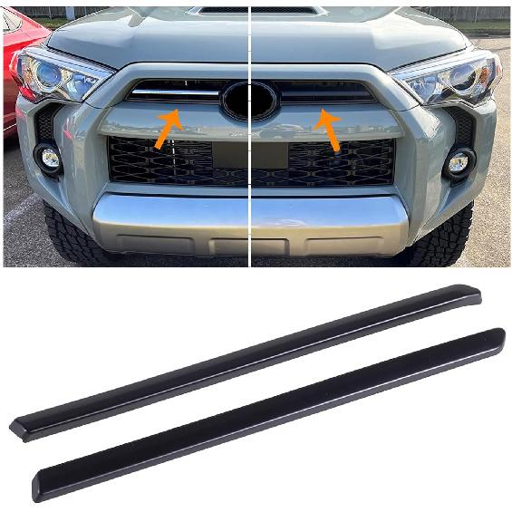 JDMCAR Front Center Grille ert Cover Trim Compatible with 2024     Toyota 4Runner Accessories ABS Middle Grille ert Cover Strips (Matte Black)