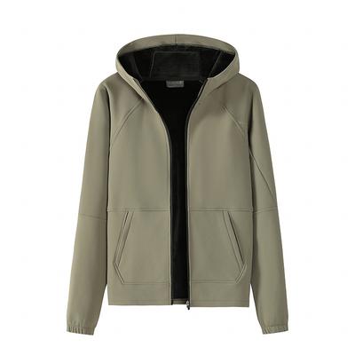Fleece Thickened Men's Spring and Autumn Autumn Jacket Men's Hooded Casual Upper Clothes Autumn Jacket