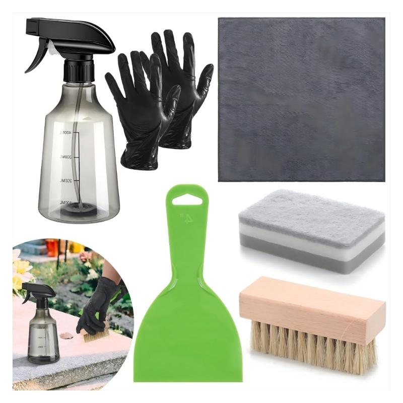 

Professional Tombstone Cleaner Set with Microfiber Tool Easy to Use Microfibre Cleaning Equipment 1