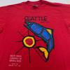 Vintage 90s SEATTLE WASHINGTON T-Shirt MEDIUM/LARGE Nature Art Soft
