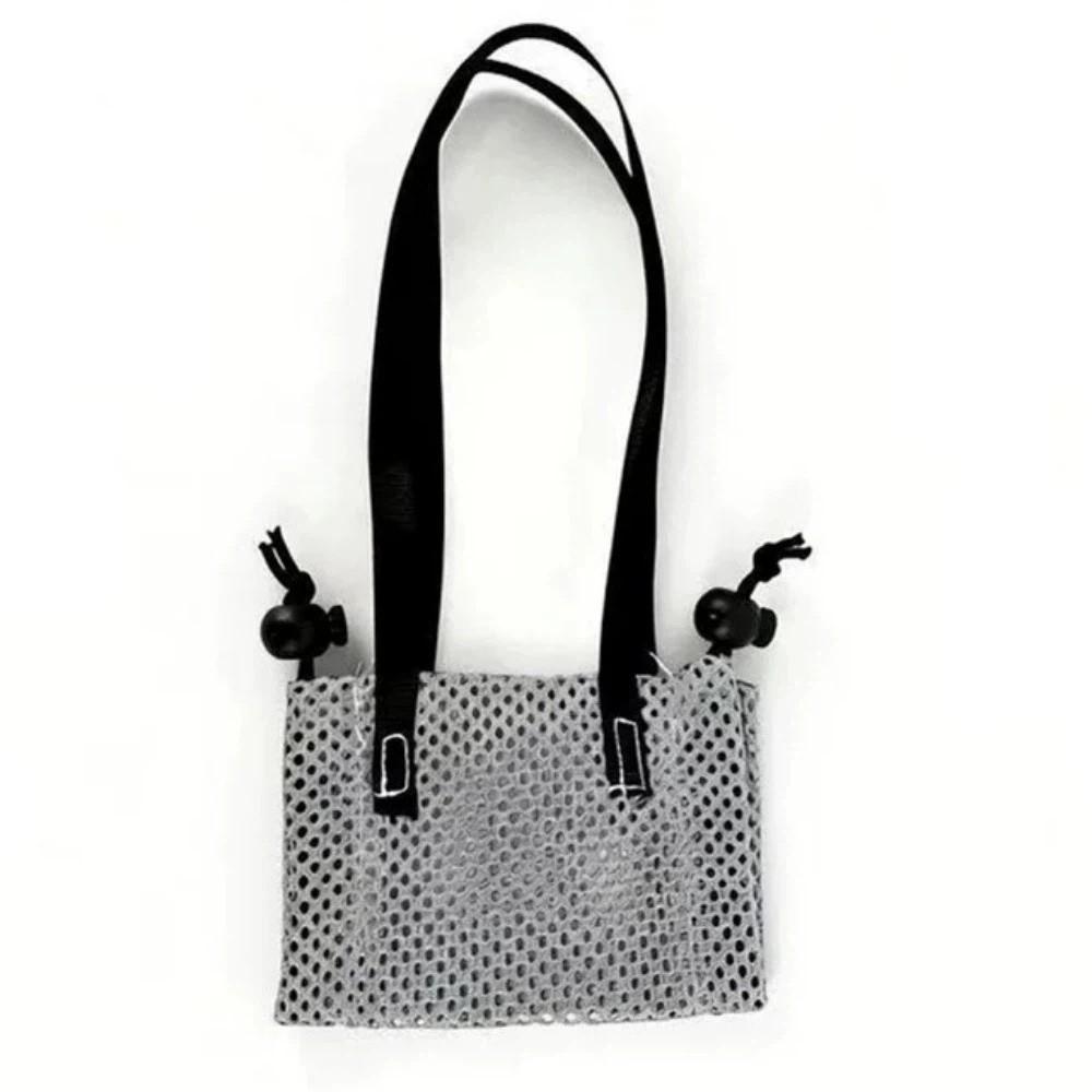 

Breathable Portable Bird Carrier Anti Escape Pet Carrier Bag Parrot Walking Bag Vet Visit 4.33x3.15 in серый