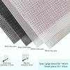 2PCS Sewing Plastic Canvas Sheets Black/White Mesh Sheets For DIY Embroidered Woven Crafts 30*20cm