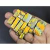 122Cts. Natural Bumble Bee Jasper Octagon Cabochon Loose Gemstone 13Pcs Lot C-2249
