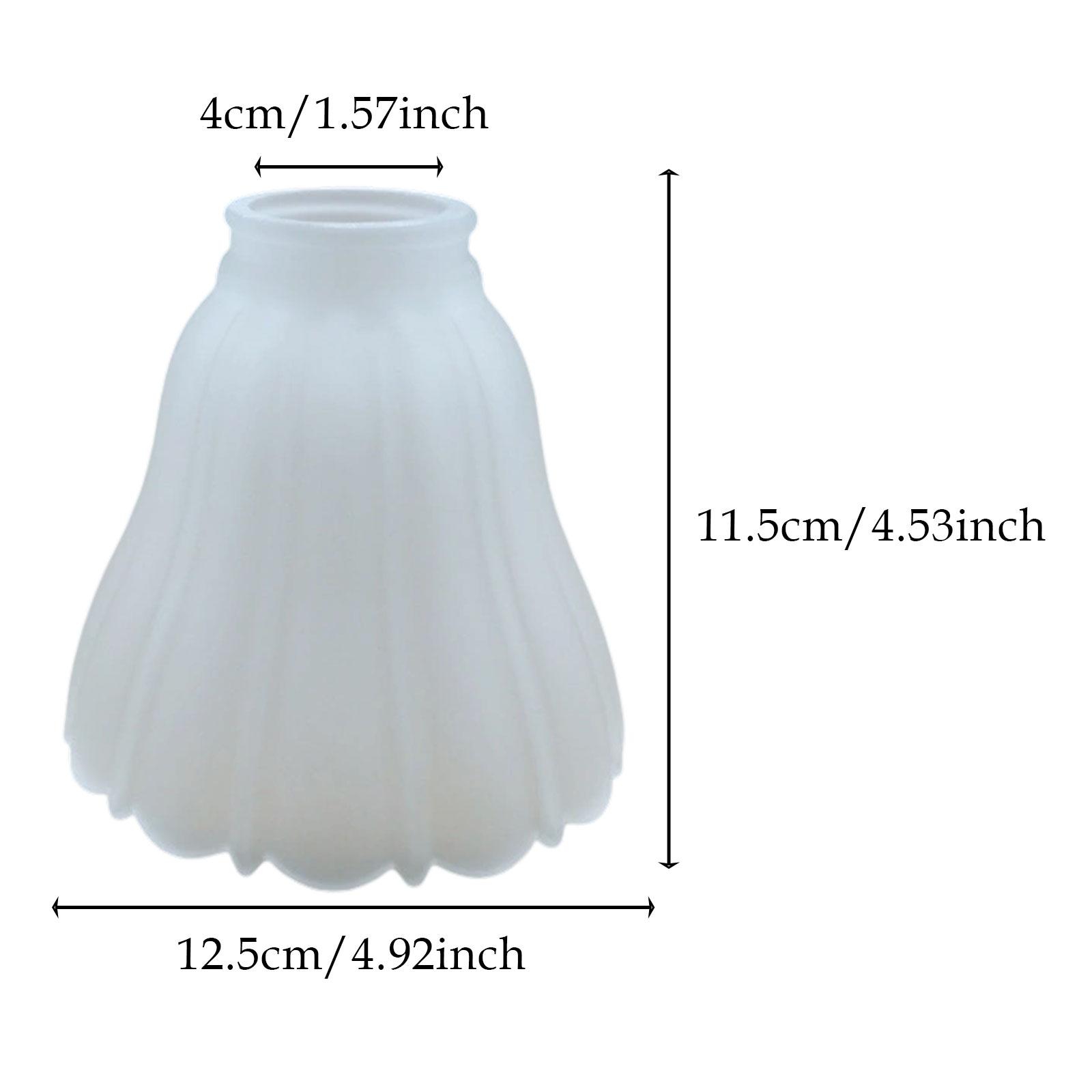

Frosted Glass Lamp Shade Flower Shaped Lampshade Replacement Fashion Sturdy Home Decor Pendant Light