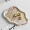 1pc Nordic Style Travertine Storage Tray Entryway Storage Tray Decorative Ornament Home Storage Decoration Bathroom Accessories