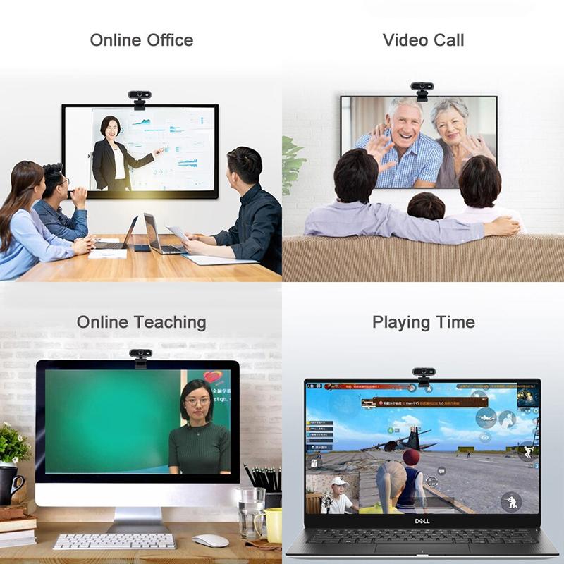 Usb Webcam 1080P Webcam 4K Video Conference Web Camera Usb Web Camera With Microphone Computer Camera For Pc/Laptop/Desktop