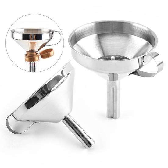 Stainless Steel Detachable Funnel with Filter Cooking Oil Transmit Kitchen Tools