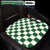 Plaid Heated Car Seat Cushion for All Seasons - Single Seat Interior Accessory.