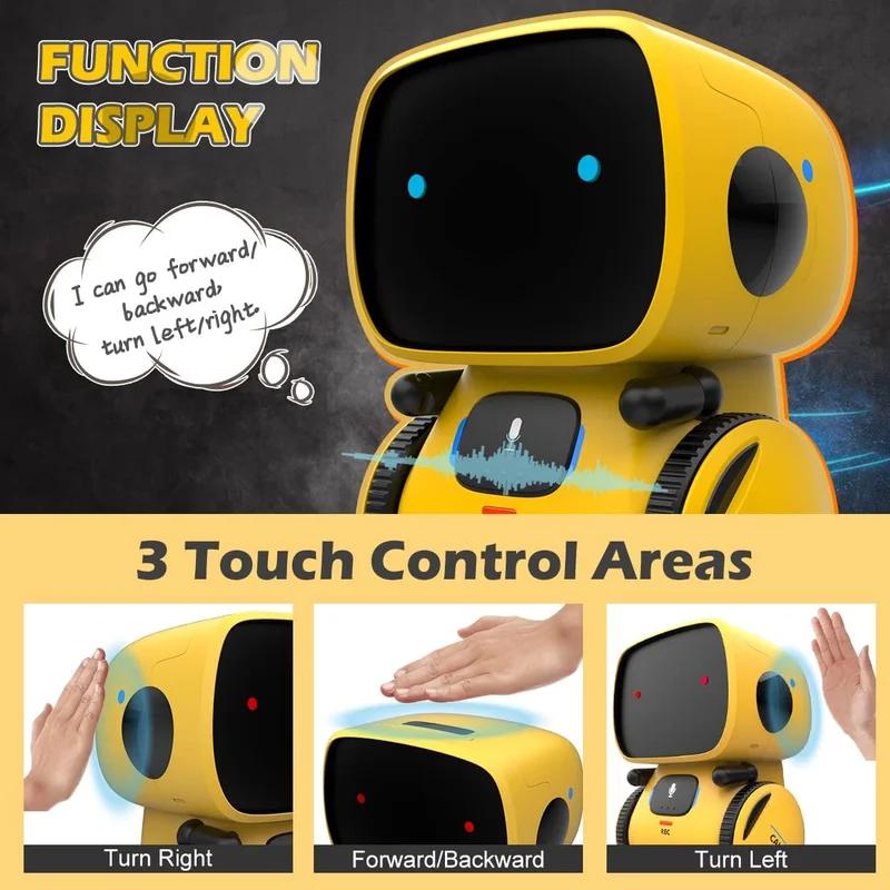 Robot AI Inteligentný Hlasový Chat Elektronický Domáci Maznáčik Roztomilý Interaktívny Robot Elektrická Hračka Dotykové Snímanie Hlasový Dialóg Prispôsobené Darčeky