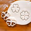 St. Patrick'S Day Shamrock Four Leaf Clover Diy 3D Cookie Cutter Fondant Molds Baking Decoration Tool For Cake Mold Party Lucky