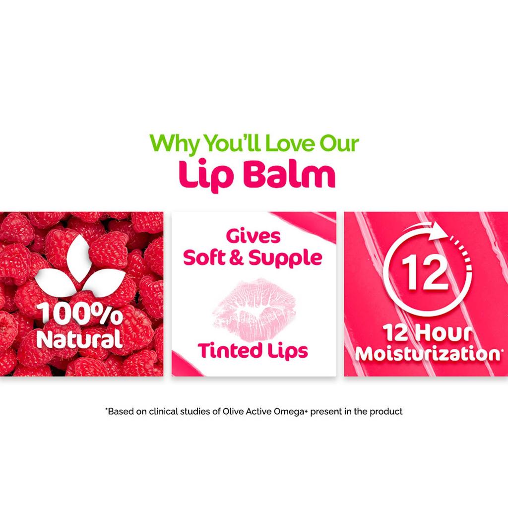 Mamaearth Nourishing Tinted Natural Lip Balm With Vitamin E Raspberry 4 G 12-Hour Moisturization