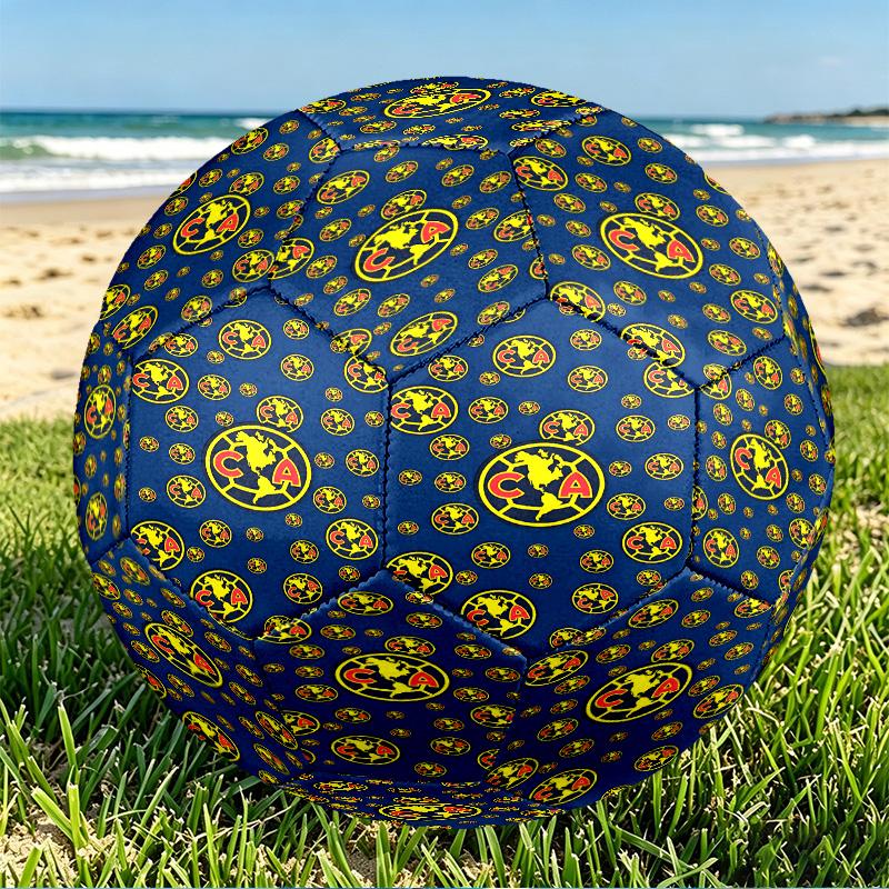 Club America Print Size 5 Soccer Ball, PU Wear Resistant Football for Match Training and Daily Practice, Birthday Gift for Soccer Fans