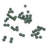 50pcs 8mm Space Beans Set Silica Gel Fishing Line Stopper Collision Avoidance BeansGreen