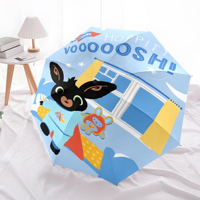 1pc Bing Bunny5 Umbrella, Sun Protection, And UV Shielding. It Has Eight Sturdy Ribs for Outdoor Use And Perfect Gift