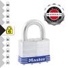 Master Lock Laminated Padlock with Key, 74x51x33 mm
