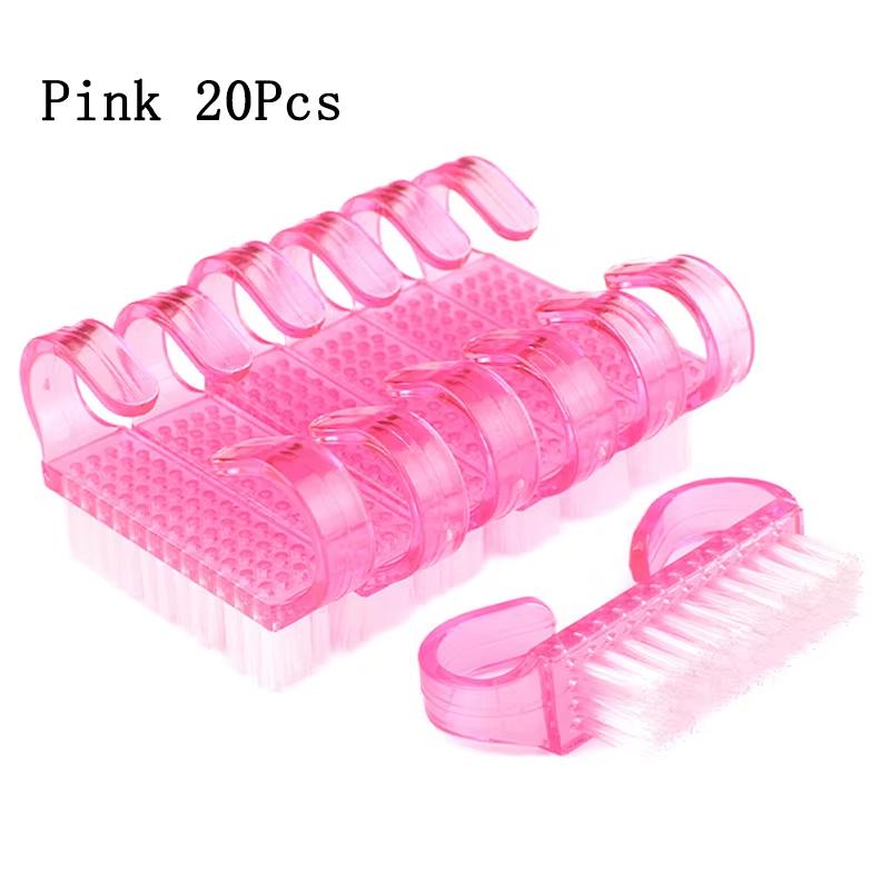

20Pcs/50Pcs Cleaning Brushes For Nail Manicure Small Plastic Brushes Dead Skin Remover Powder Remover Cleaner Pedicure Tools
