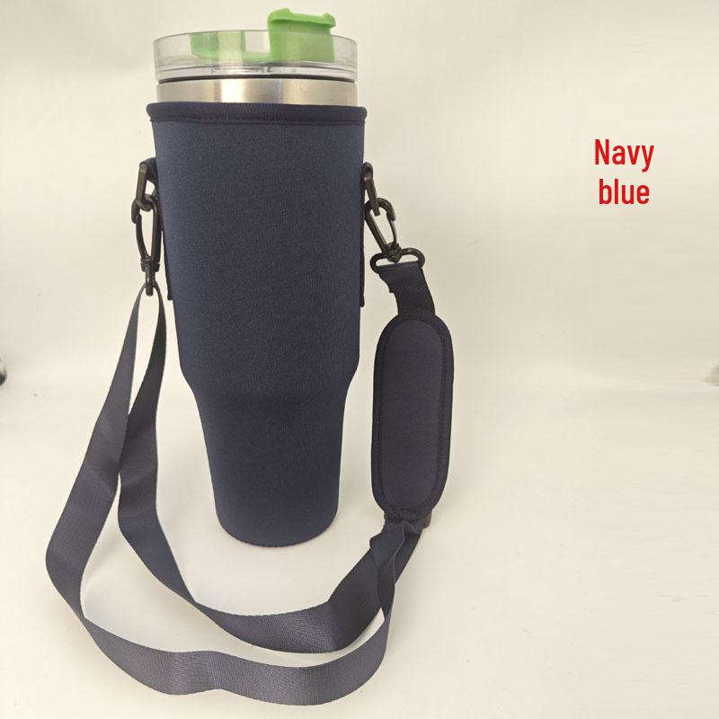 Neue 40oz Ice Buster Becherhülle mit verstellbarem Schultergurt, Tauchmaterial, Keine Seitentasche - Tragbarer Auto-Becherhalter