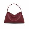 Direct Supply Handbag, Fashionable Lychee Patterned Commuter Bag, Large Capacity, Simple Underarm Shoulder Bag for Women