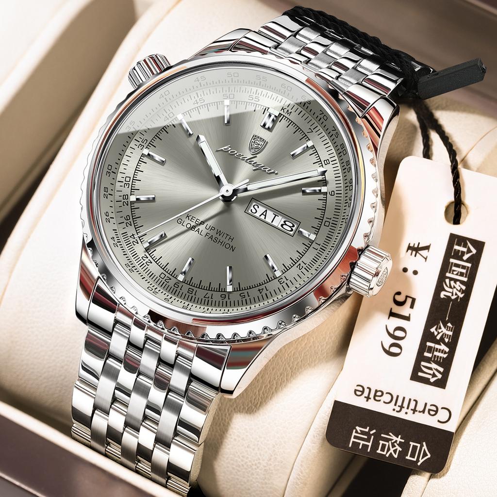 Fashion Large Dial Men'S Watch Casual Waterproof Quartz Watch