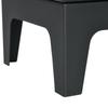 Camino a etanolo da appoggio stile contemporaneo con circa. Serbatoio da 1,2L copertura 25 m² 39 x 26 x 54 cm nero