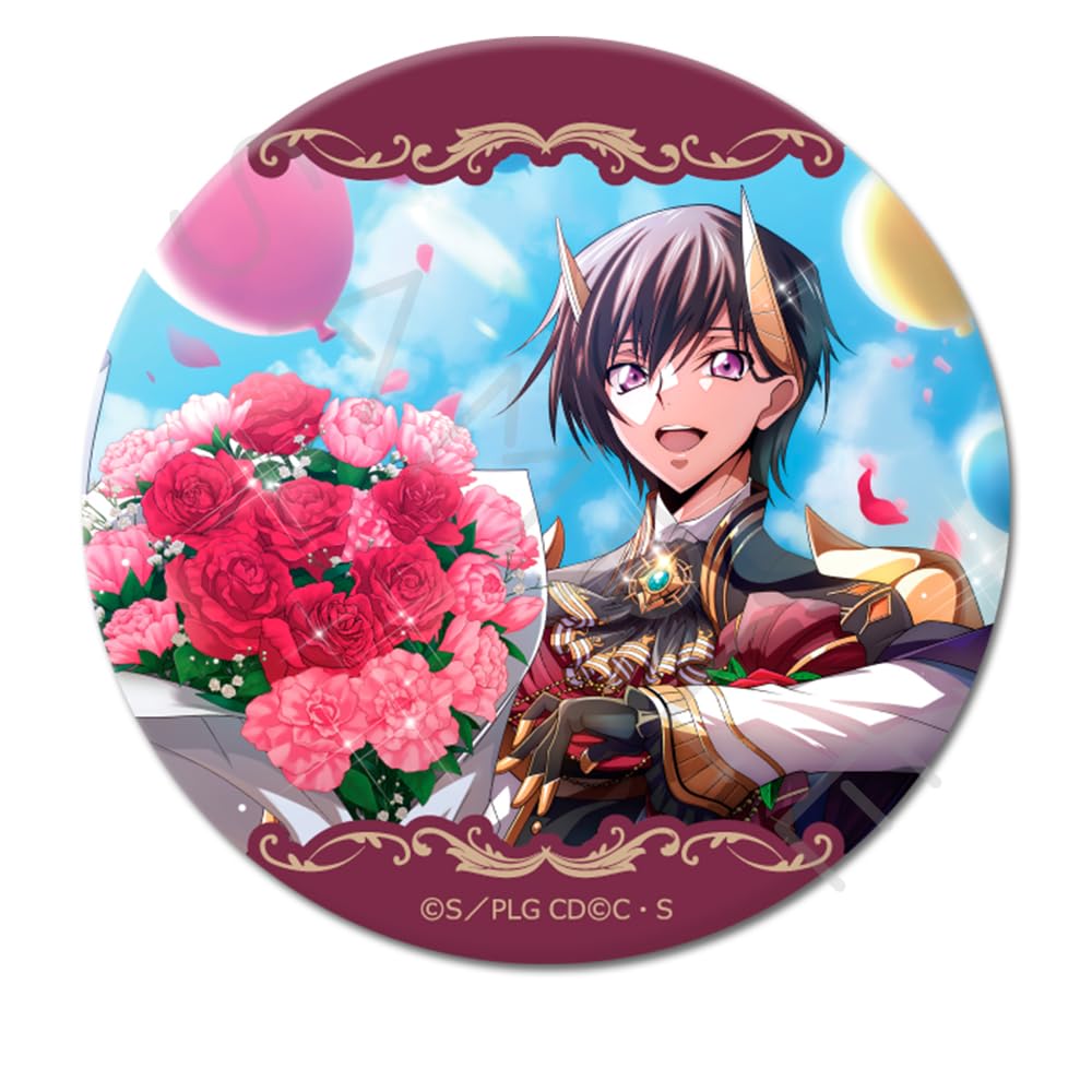 "Code Geass: Lelouch of the Rebellion" 4th Edition Round Tin Badge [75mm] [10 Trading Types] BOX of 10