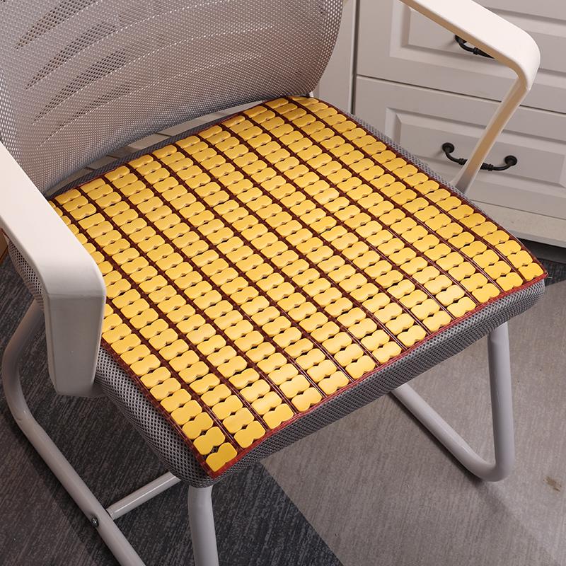 Breathable Bamboo Summer Cool Mat Cushion for Office and Car Chairs
