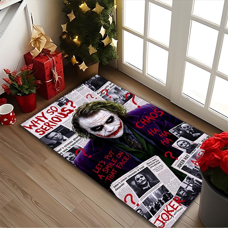 1pc General-purpose Rug, JOKER Printed Area Rug, Comfortable Office Chair Carpet, Home Entrance Floor Mat