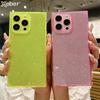 Transparent Fluorescent Neon Color Glitter Phone Case For For Iphone 17 16 14 11 12 13 1 Pro Max Plus TPU Silicone Cover