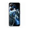 For Xiaomi Poco M6 Pro 4G Phone Case Cover Cute Cat Painted Black Silicone Soft Back Cover Cases For Poco M6 Pro Case M 6 M6Pro