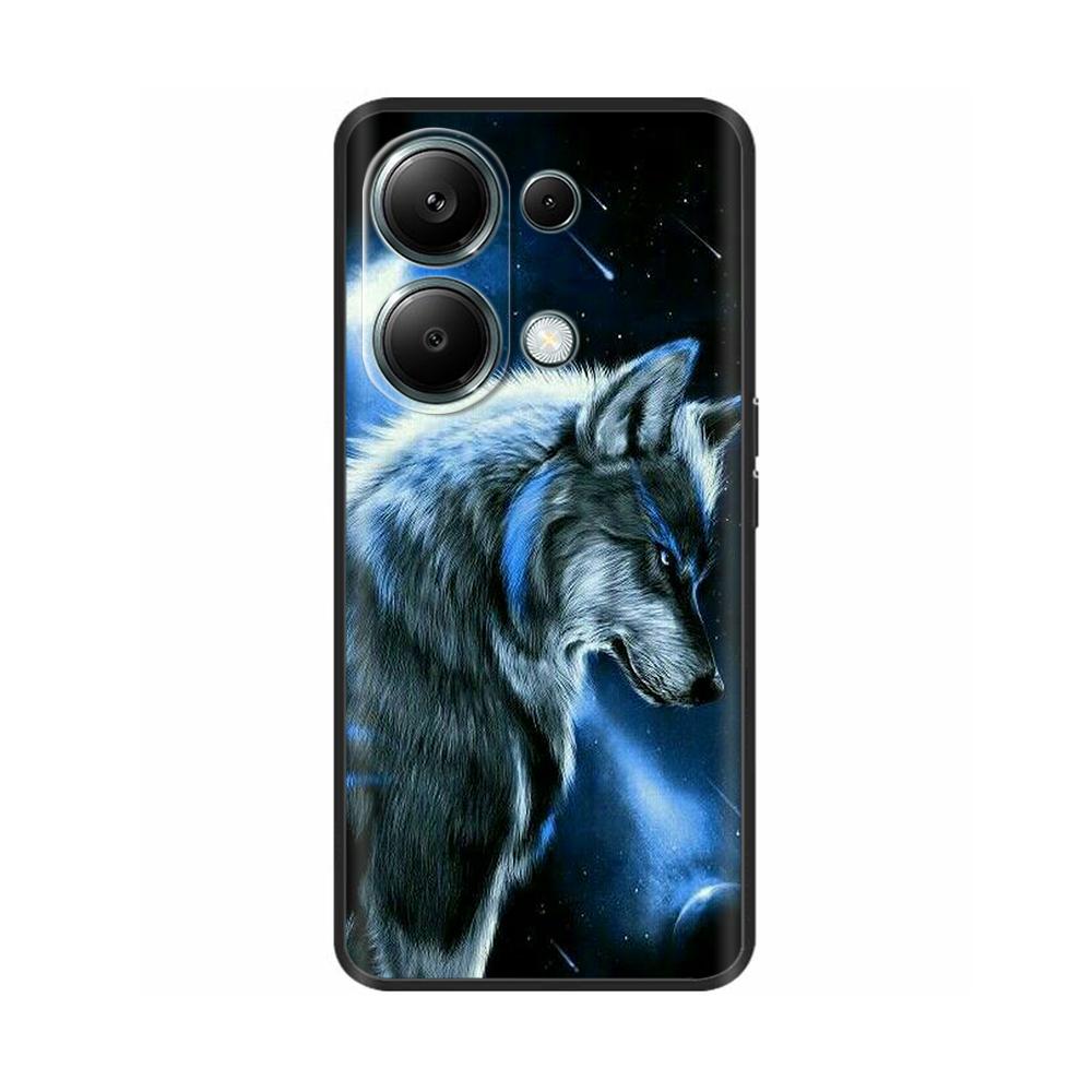 For Xiaomi Poco M6 Pro 4G Phone Case Cover Cute Cat Painted Black Silicone Soft Back Cover Cases For Poco M6 Pro Case M 6 M6Pro