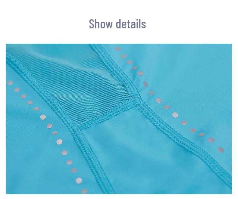 Damen Schnelltrocknendes Reflektierendes Mesh-Top - Atmungsaktives Rundhals Kurzarm für Laufen & Aerobic