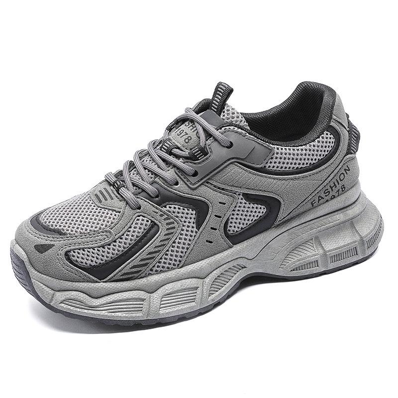 Women's Korean-Style Height-Increasing Sports Sneakers - Thick Sole, Breathable Casual Running Shoes for Spring/Autumn (X23)