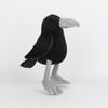 Plush Raven Black Toy Cartoon Animal Doll Pp Cotton Fill Childrens Gift Holiday