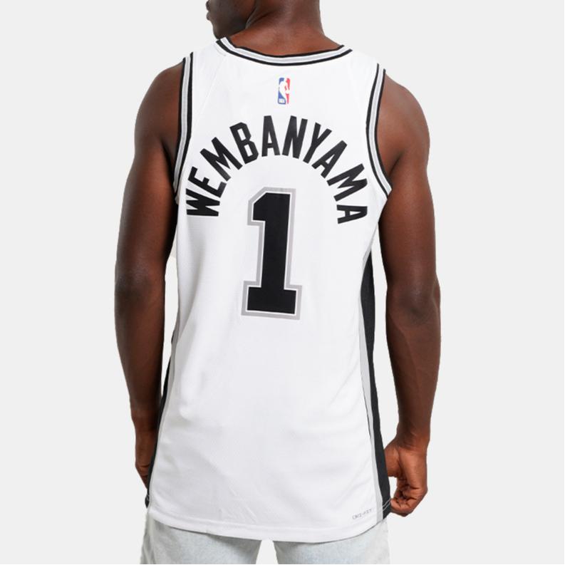 Nike NBA Wembanyama Spurs 1st Edition SW Jersey Men Jersey White DN2094-104