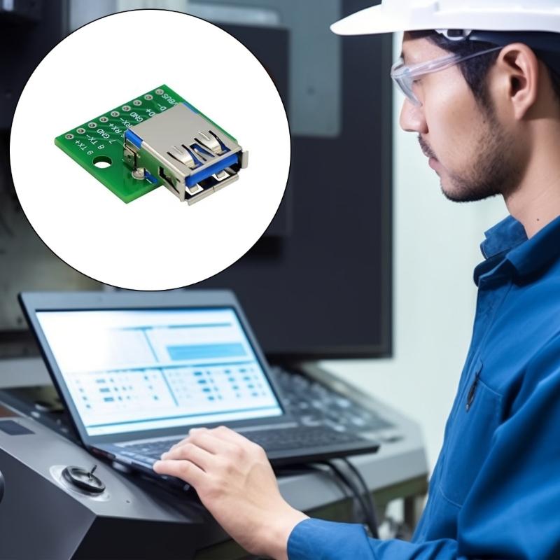 USB3.0 To DIP Module with Single Female Port for Prototyping and Breadboard Compatibility Female Socket Conversion Board