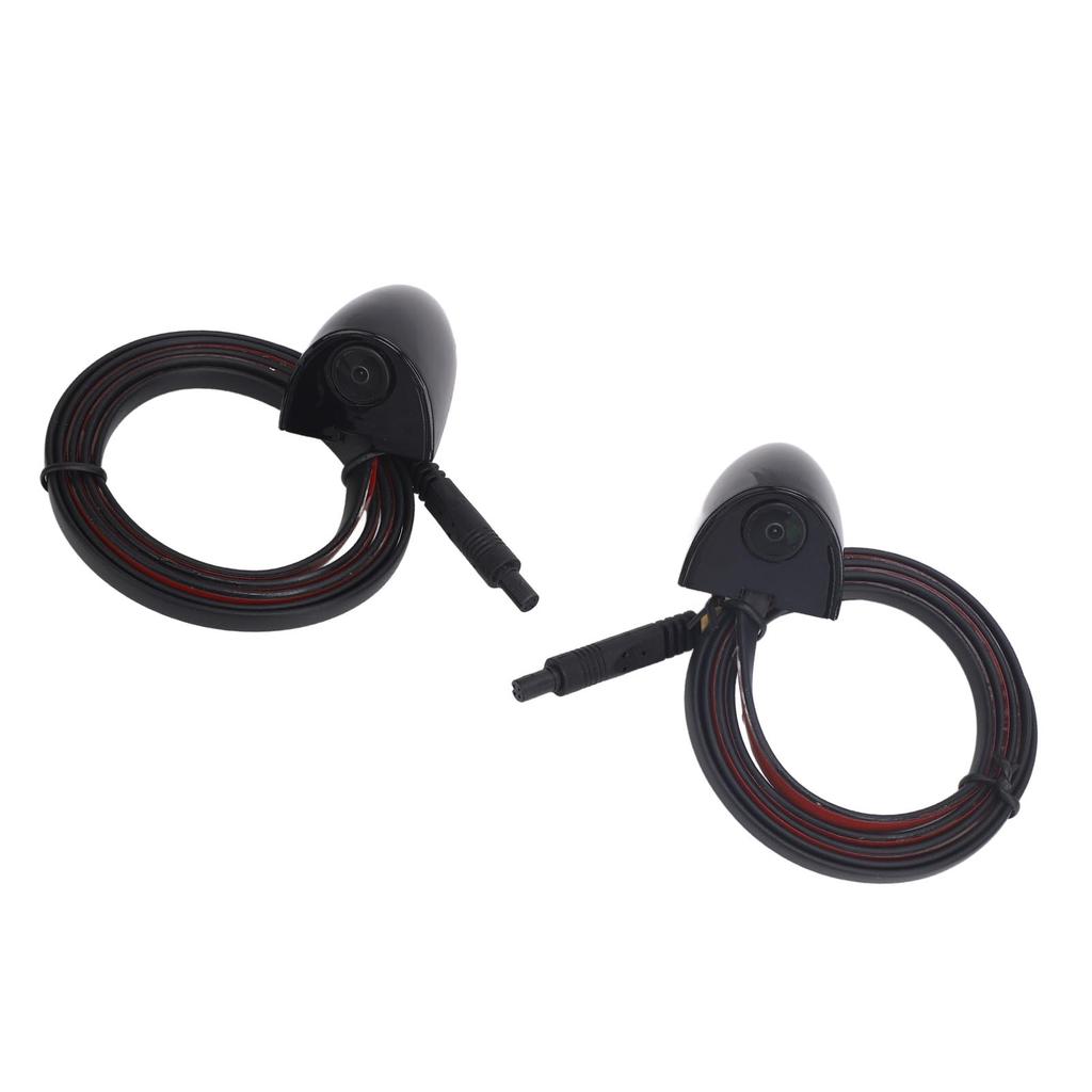 1 Pair Car Side View Camera AHD 1280 X 720 720P Wide Angle Waterproof Side View Reverse Back Up Camera for Vehicle